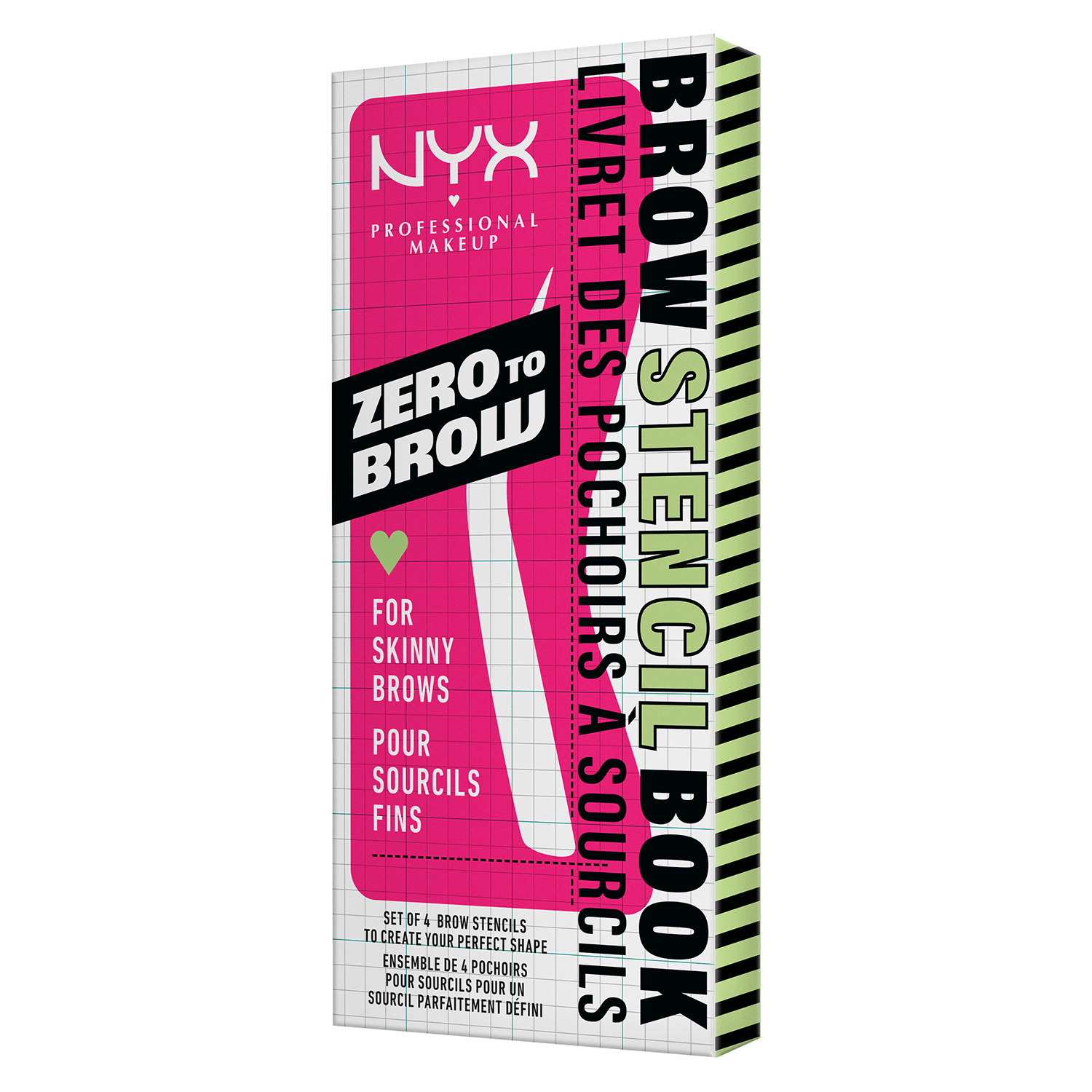 Nyx Professional Makeup Nyx Brows – Zero To Brow Stencil Thin Brow