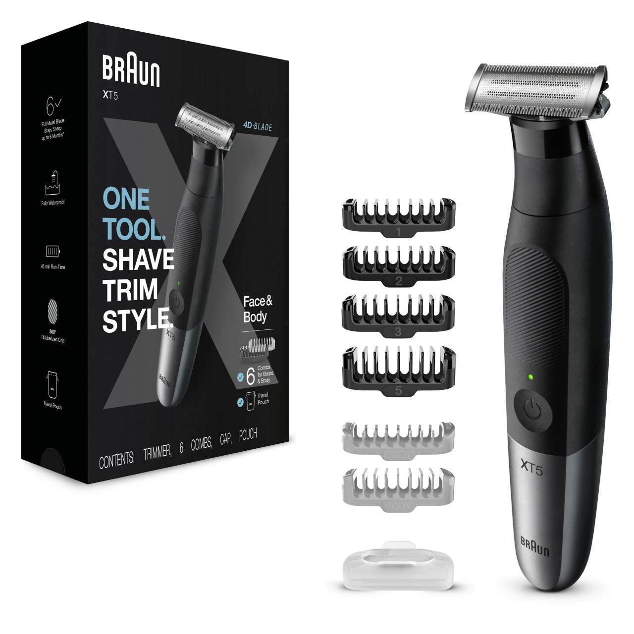 BRAUN - Series XT5200 Face + Body + Travel