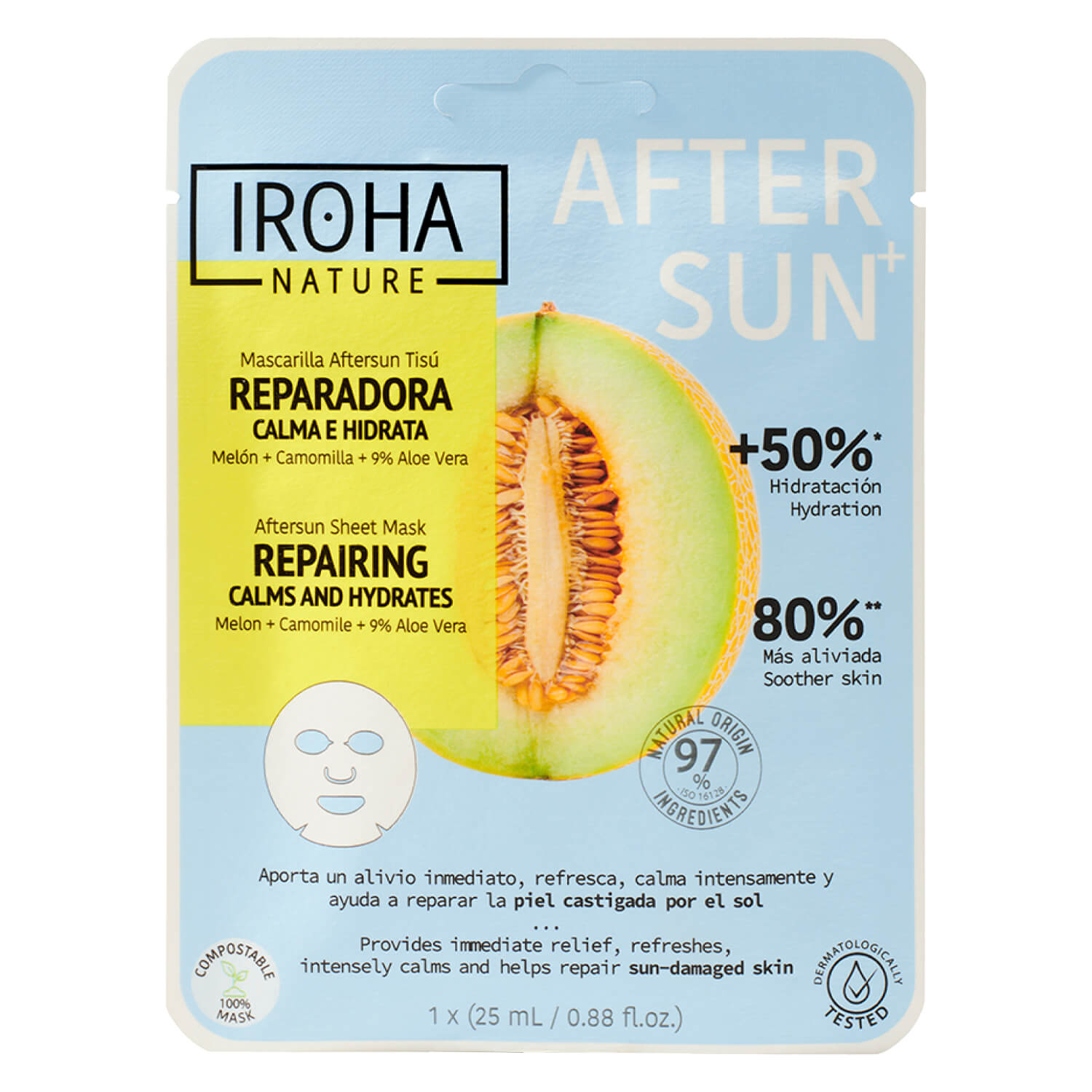 Iroha Nature – After Sun Sheet Mask Repairing 25ml