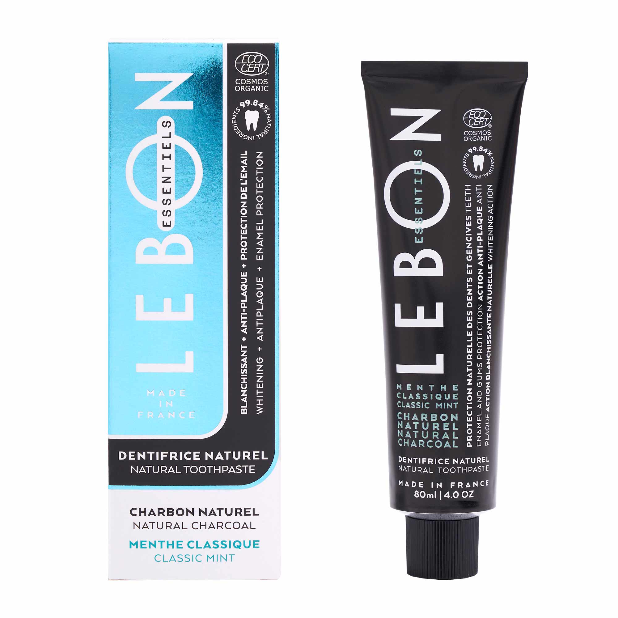 Lebon Essentiels – Bio Zahnpasta Minze Mit Kohle 80ml