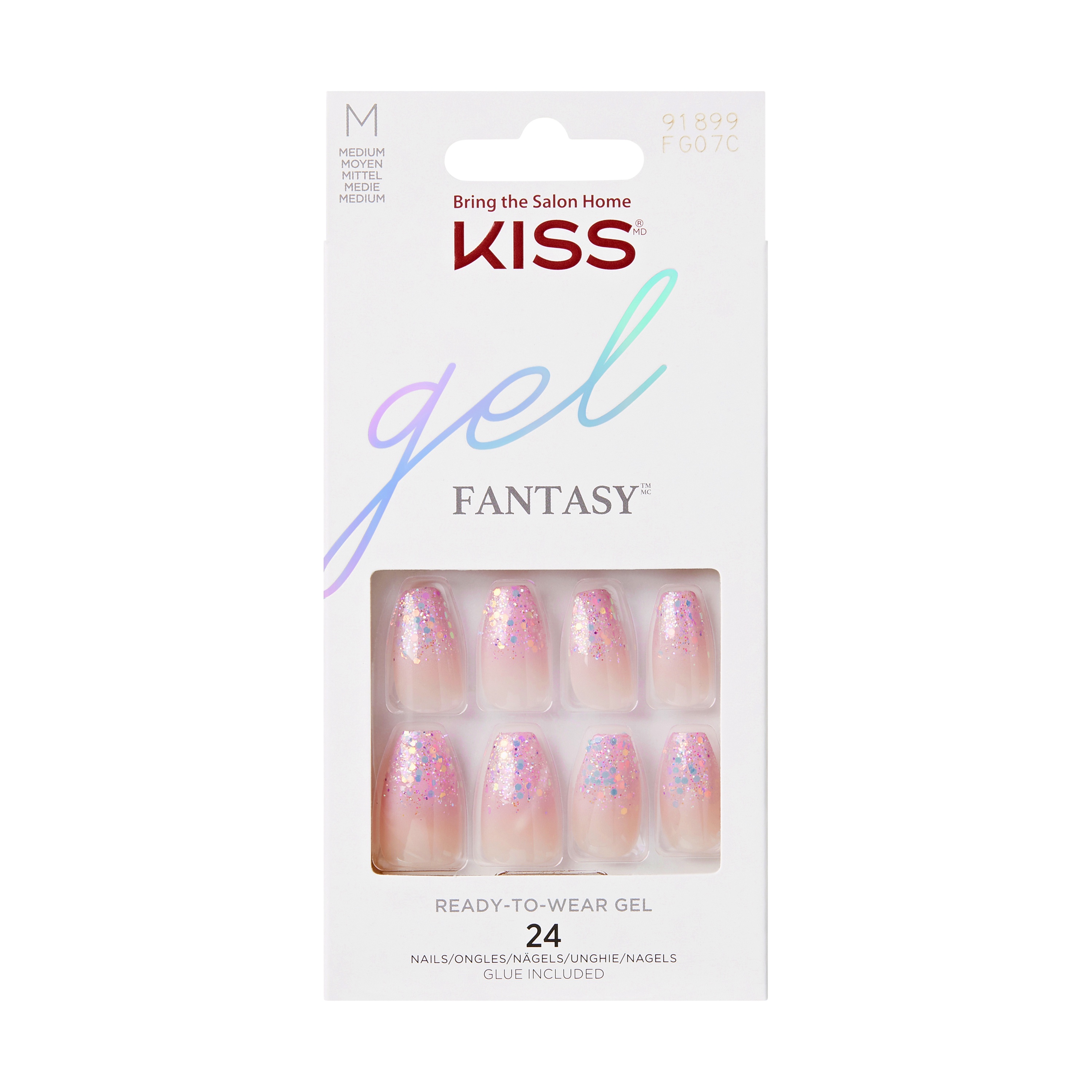 Kiss Nails - Ks Gel Fantasy Nails - Winter Sparks 1stk