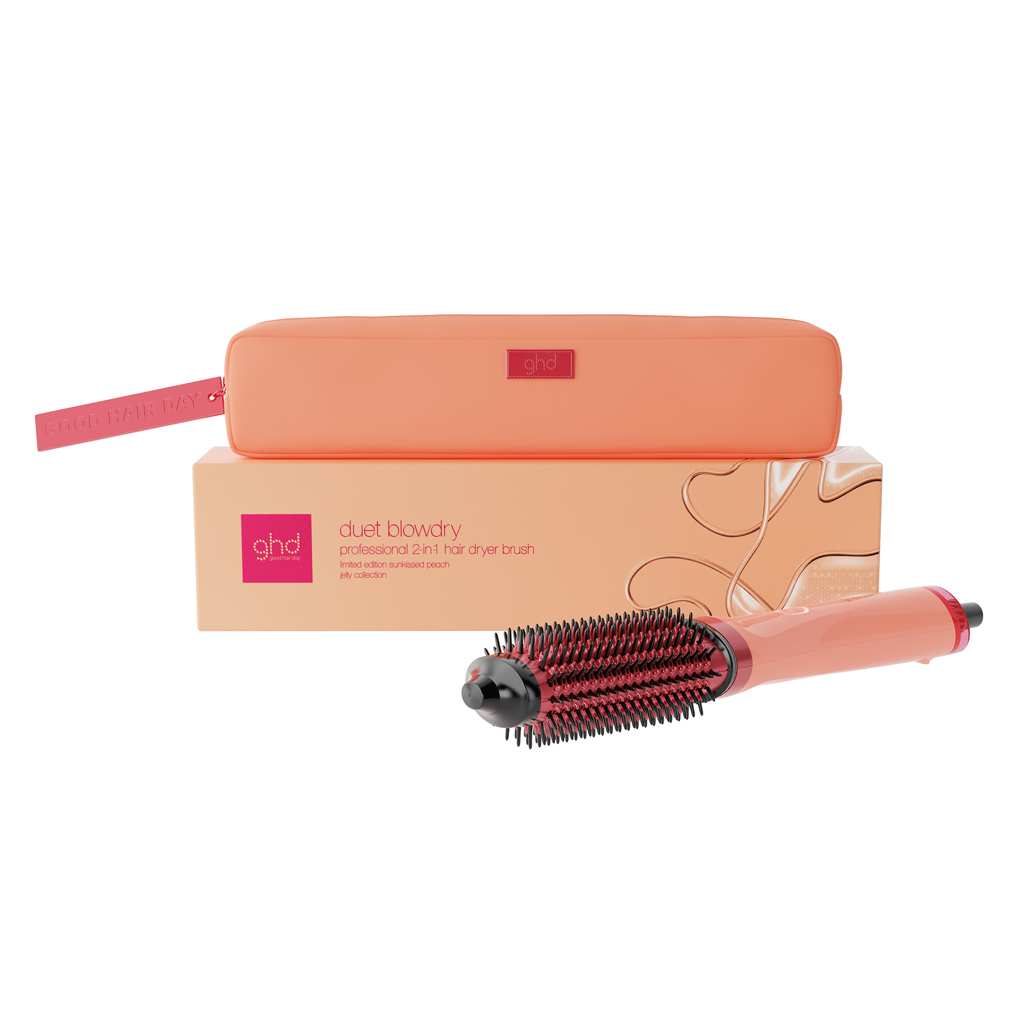 Ghd Jelly Collection - Duet Blowdry™ Hair Dryer Brush Sunkissed Peach 1x