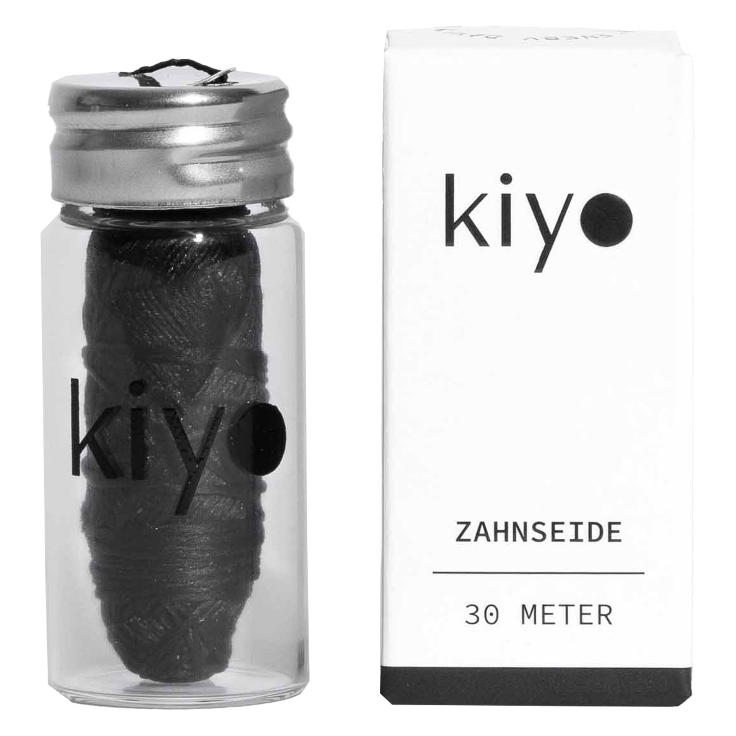 Kiyo - Zahnseide Charcoal Coconut 1x