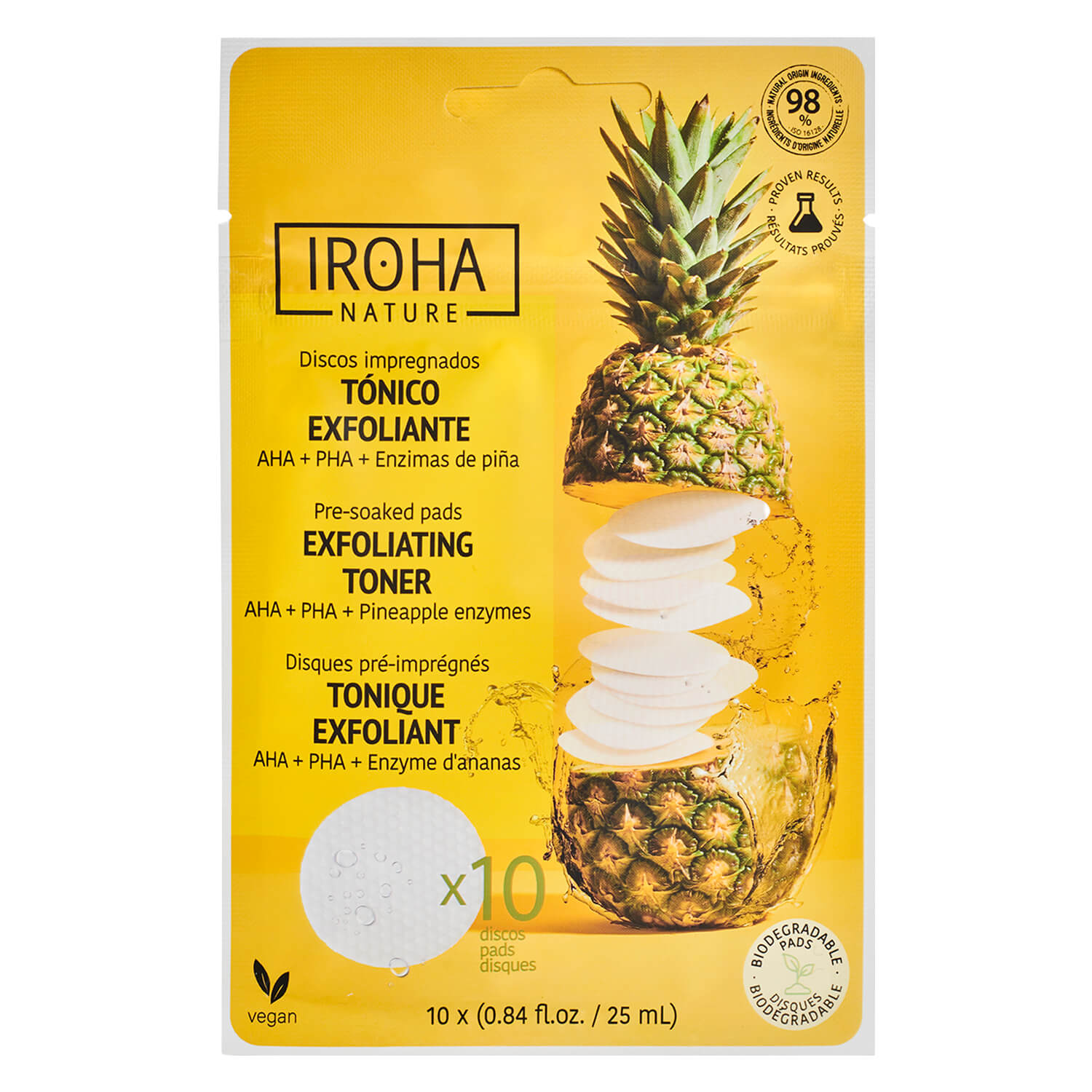 Iroha Nature – Exfoliating Toner Pads 10x