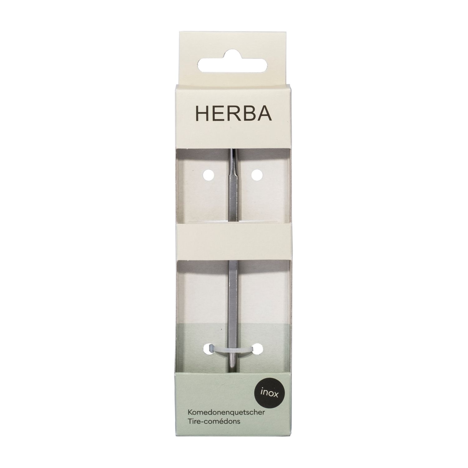 Herba – Komedonenquetscher, Inox 1stk