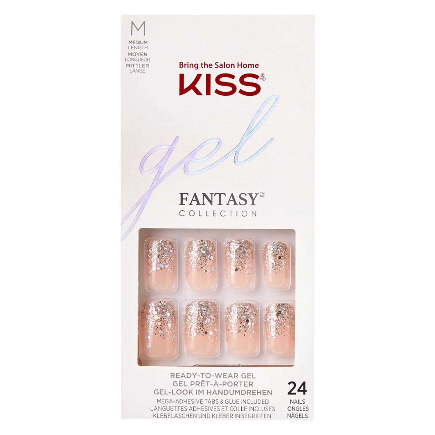 Kiss Nails – Gel Fantasy Nails Fanciful 24x