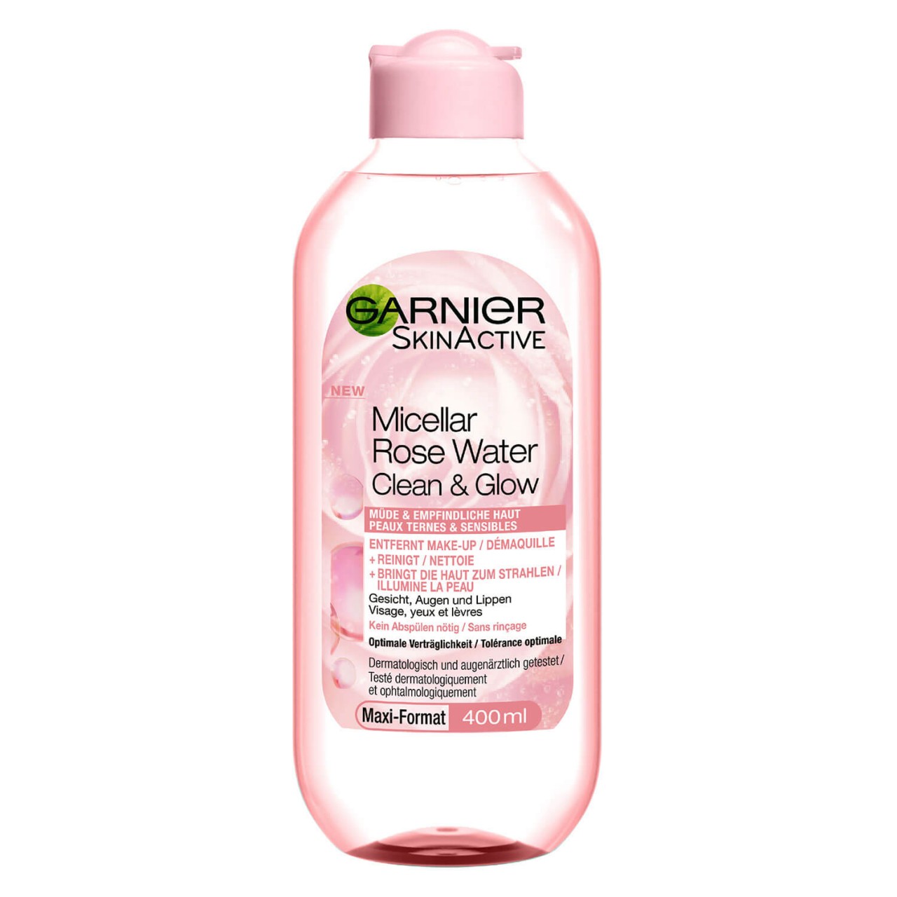 Skinactive Face - Mizellen Reinigungswasser All-in-1 mit Rosenwasser