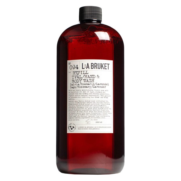 Image of L:A Bruket - No.094 Hand & Body Wash Sage/Rosemary/Lavender Refill