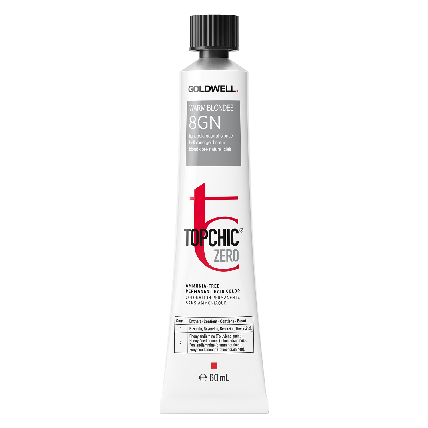 Goldwell Topchic Zero – 8gn Light Gold Natural Blonde 60ml