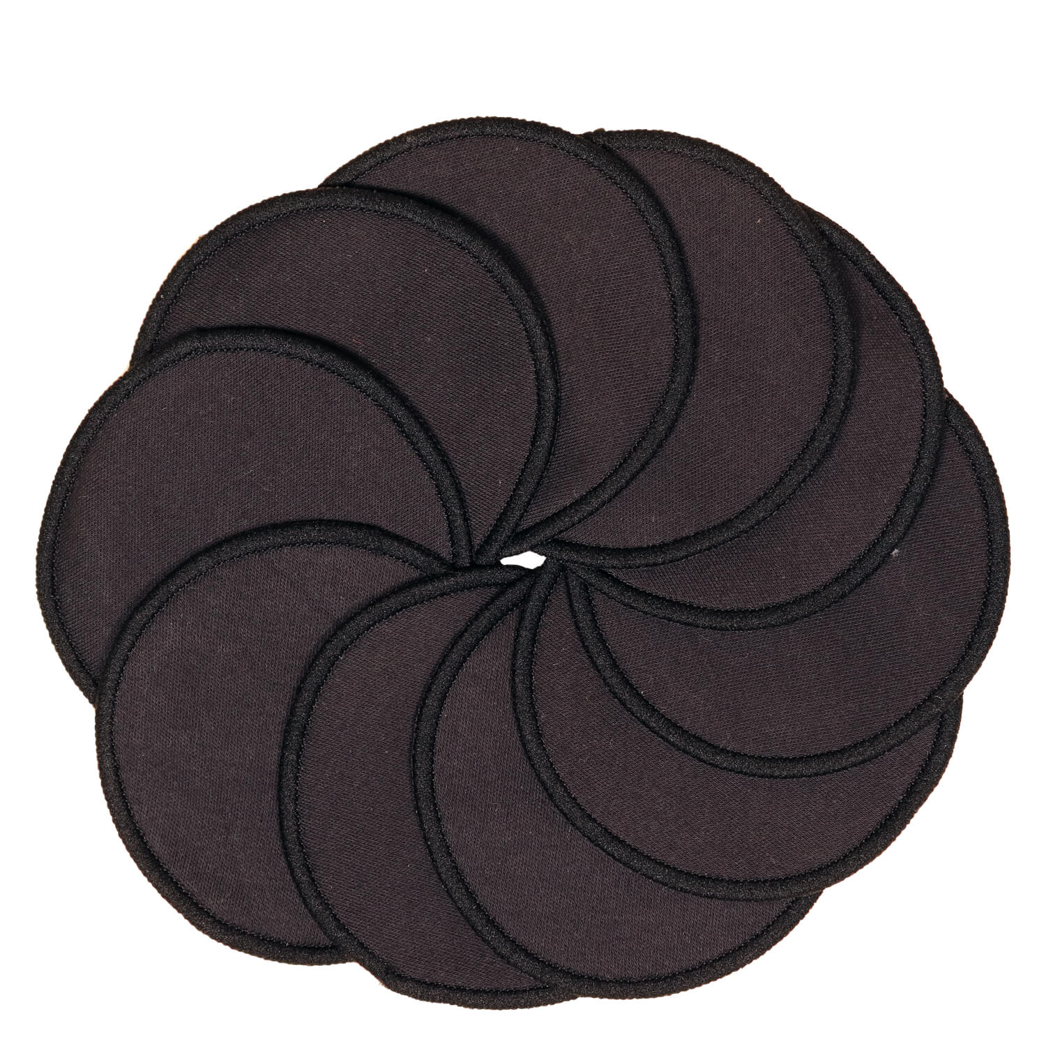 Pandoo – Abschminkpads Schwarz Bio-Baumwolle 10x