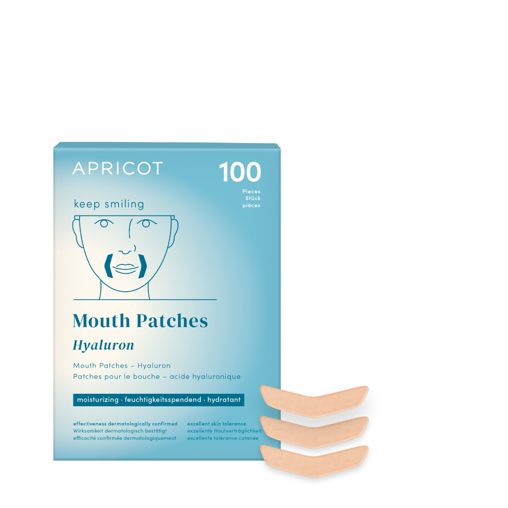 Apricot – Mundpflaster Mit Hyaluron Keep Smiling – 100 Stk. 100x