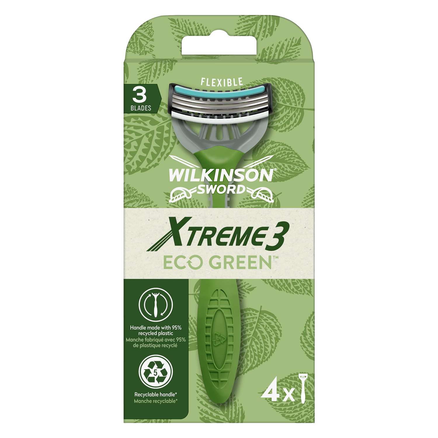 Wilkinson Xtreme – Einwegrasierer Eco Green 4x