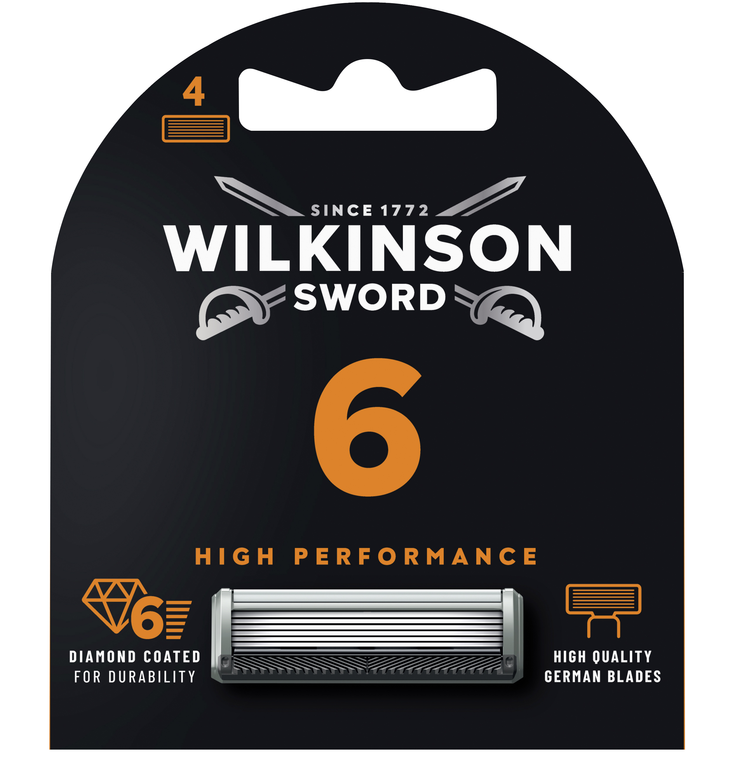 Wilkinson - Ersatzklingen Zu 6 High-Performance Rasierer 4x