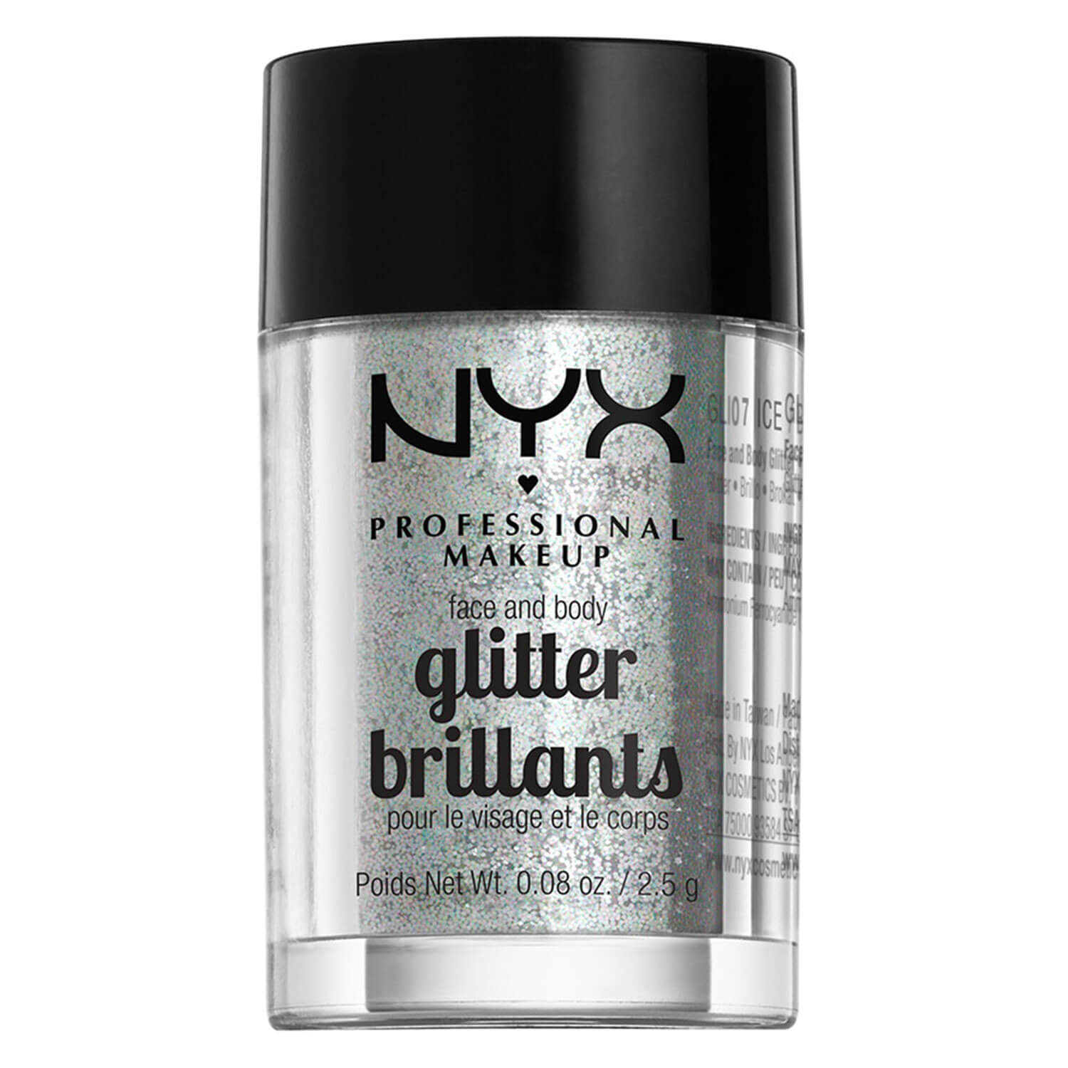 Nyx Professional Makeup Face & Body Glitter – Ice 2.5g