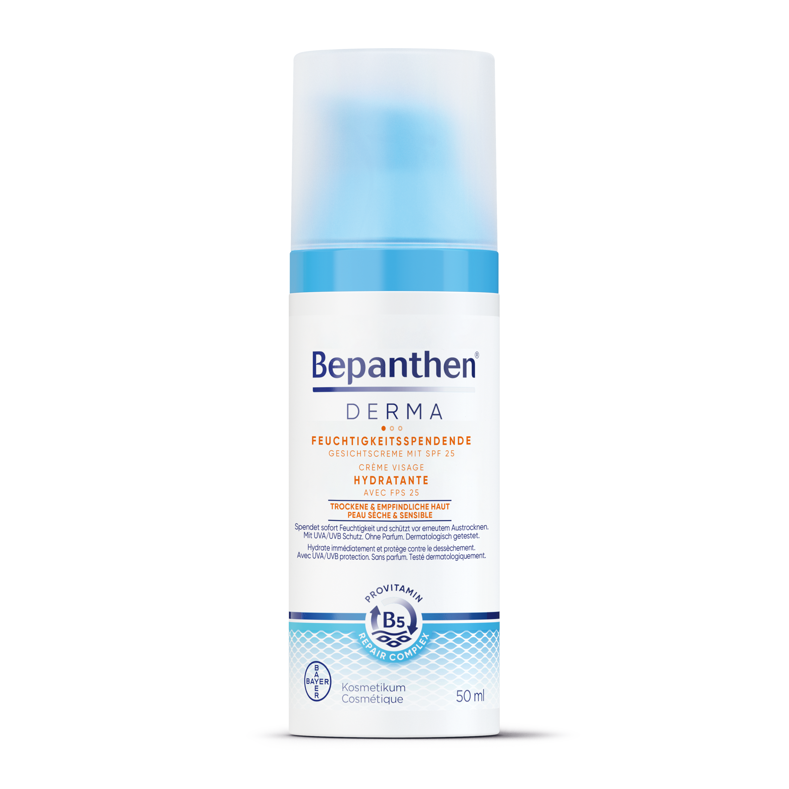 Bepanthen Derma – Feuchtigkeitsspendende Gesichtscreme Spf 25 50ml