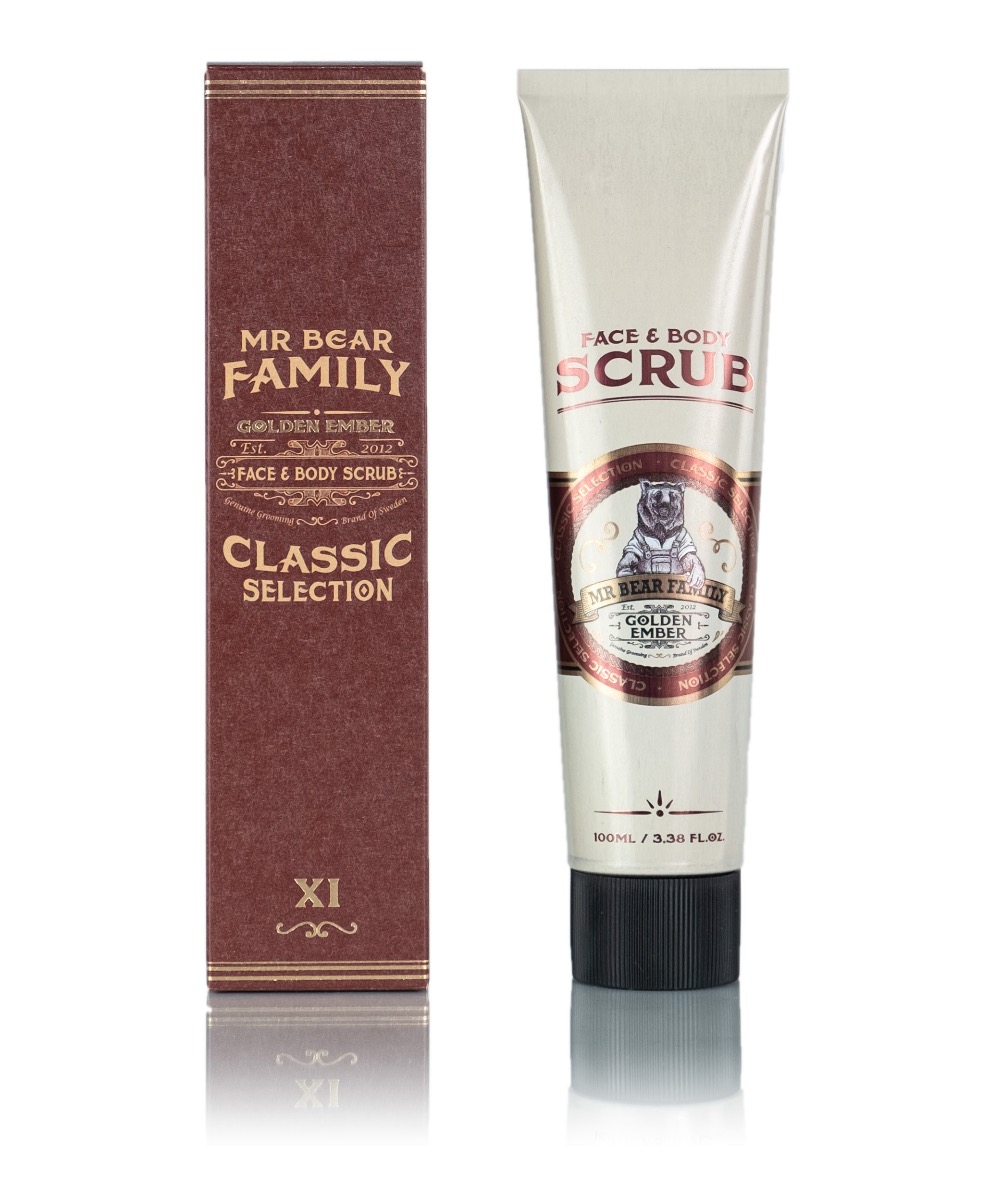 Mr. Bear Family Golden Ember - Face & Body Scrub 100ml