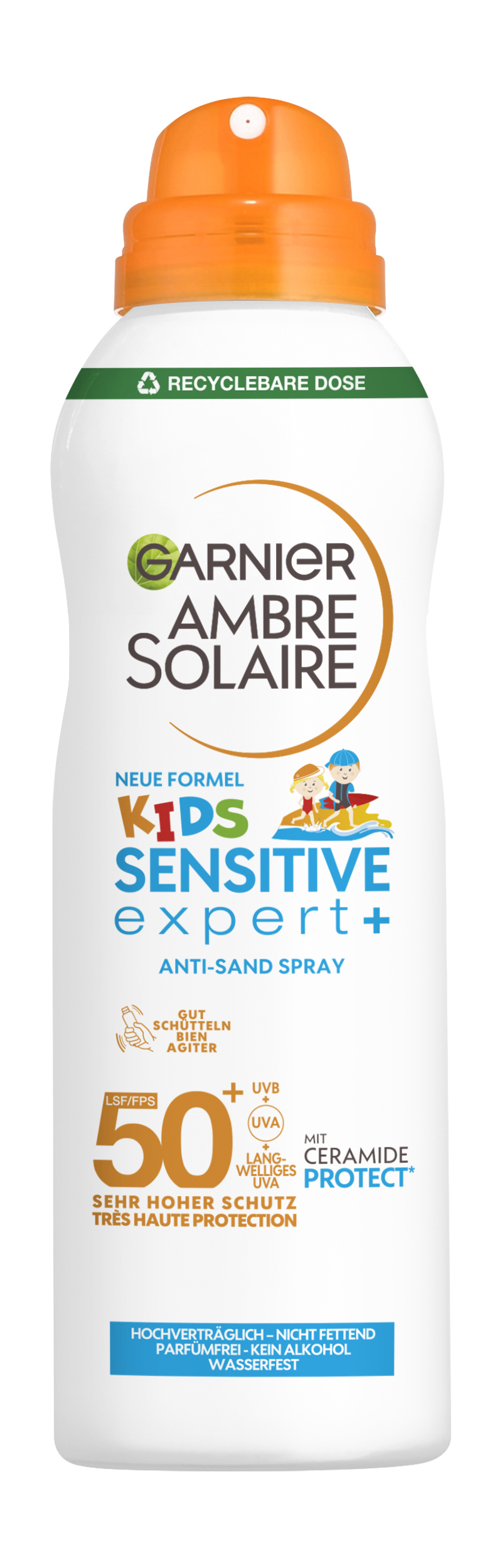 Garnier Ambre Solaire - Ambre Solaire Kids Sensitive Expert+ Anti-Sand Spray Lsf 50+ 150ml
