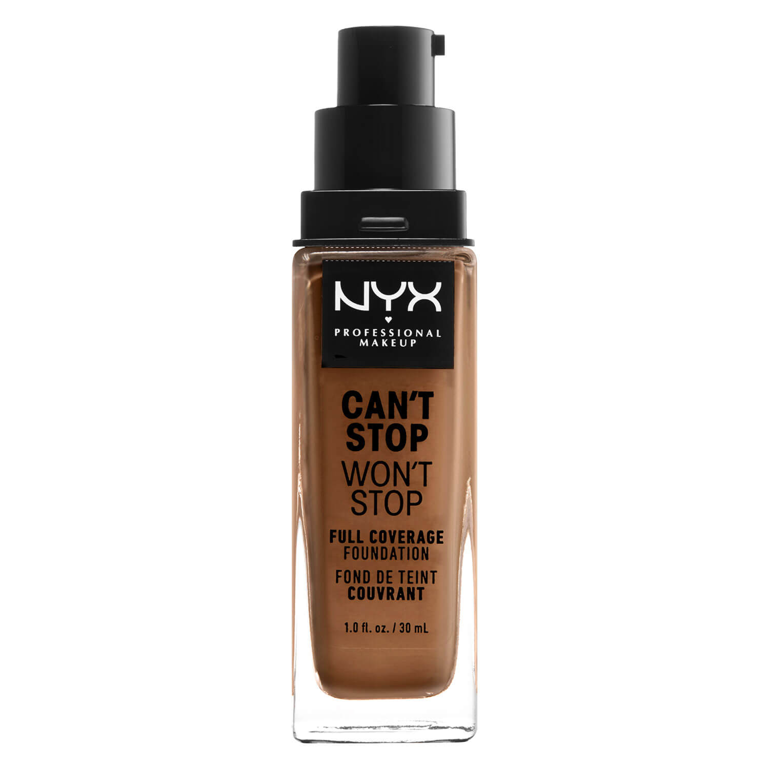 Nyx Professional Makeup Can't Stop Won't Stop - Full Coverage Foundation Nutmeg 30ml