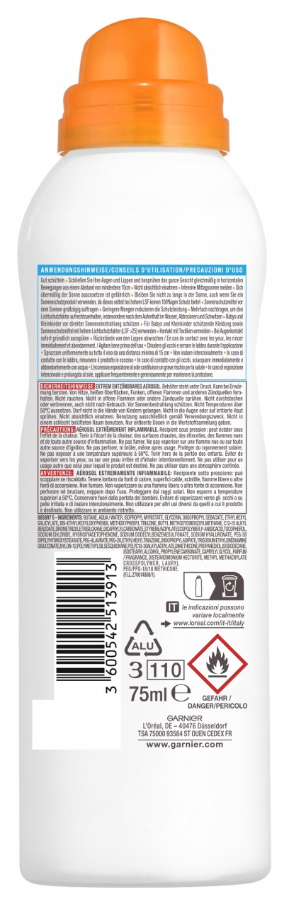 Ambre Solaire - Super Uv Over Make-up Spray Lsf 50+