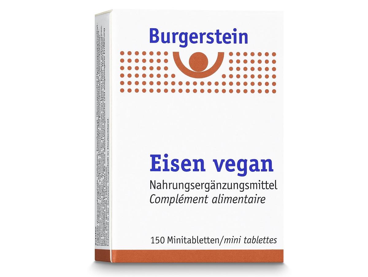 Burgerstein – Eisen Vegan Minitabletten 150tabletten