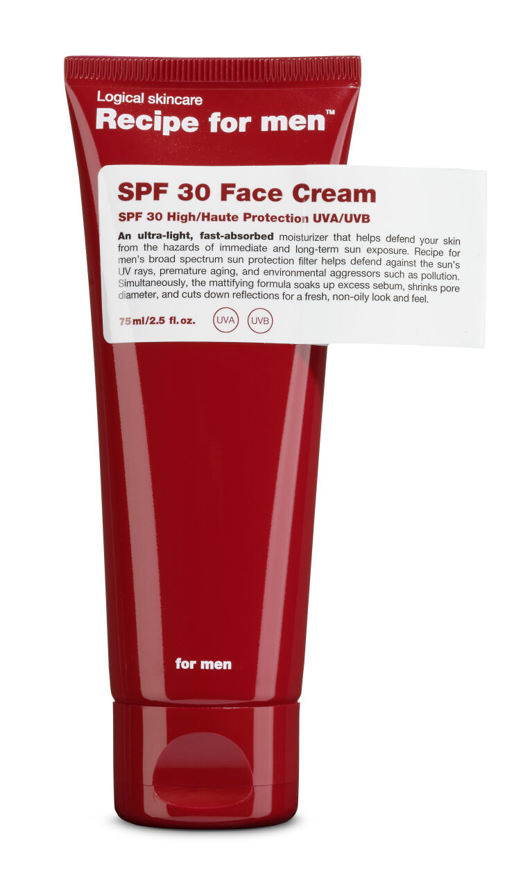 Recipe For Men Skin Care – Spf 30 Facial Moisturizer 75ml