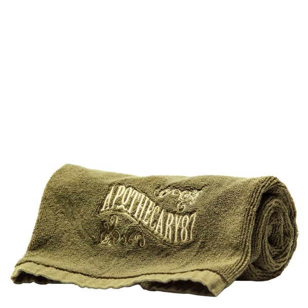 Image of Apothecary87 Grooming - Shave Towel Green 100% Cotton