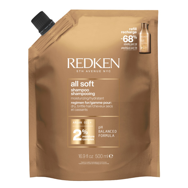 Redken All Soft – Shampoo Refill Pouch 500ml