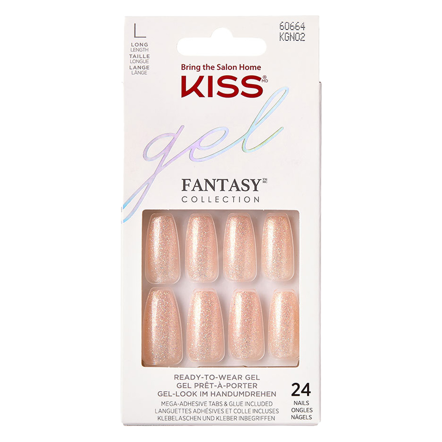 Kiss Nails – Gel Fantasy Nails Rock Candy 24x