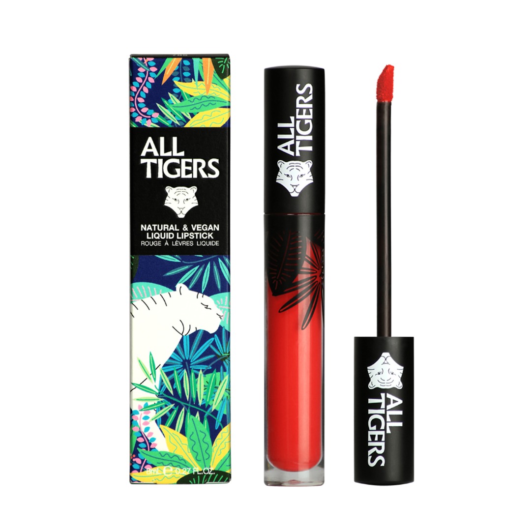 All Tigers Lips – Liquid Lipstick Matt Vegan Und Natürlich Koralle 8ml