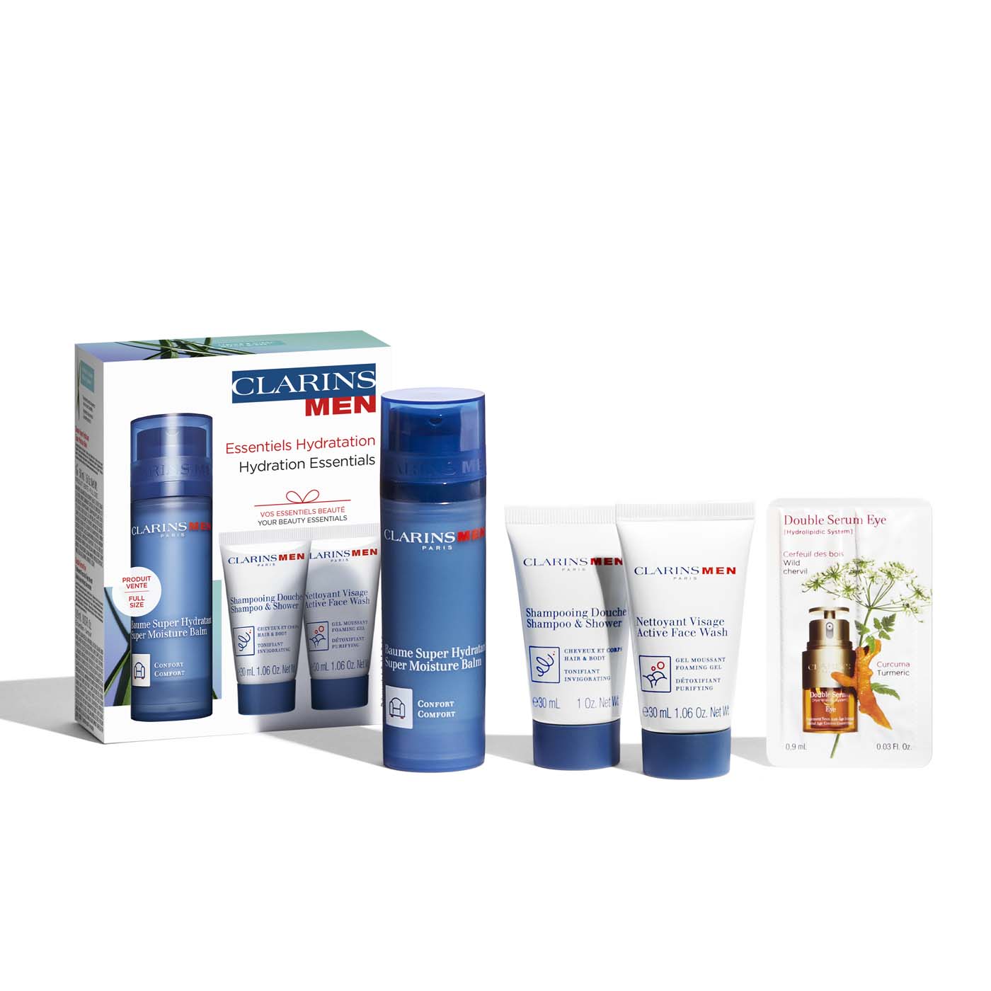 Clarins Men – Set Feuchtigkeits-Essentials 110ml