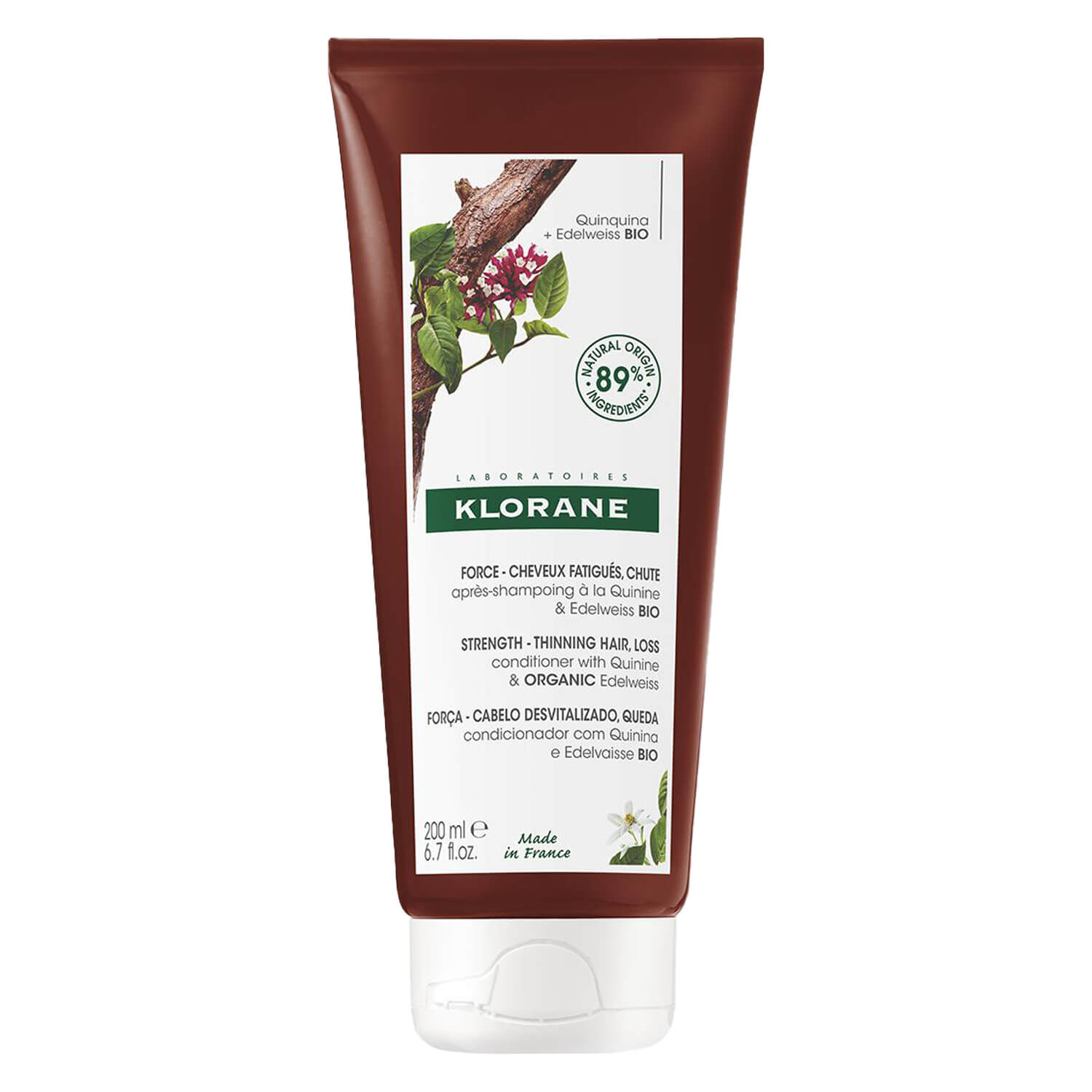 Klorane Chinin  - Chinin & Edelweiss Bio Pflegespülung 200ml