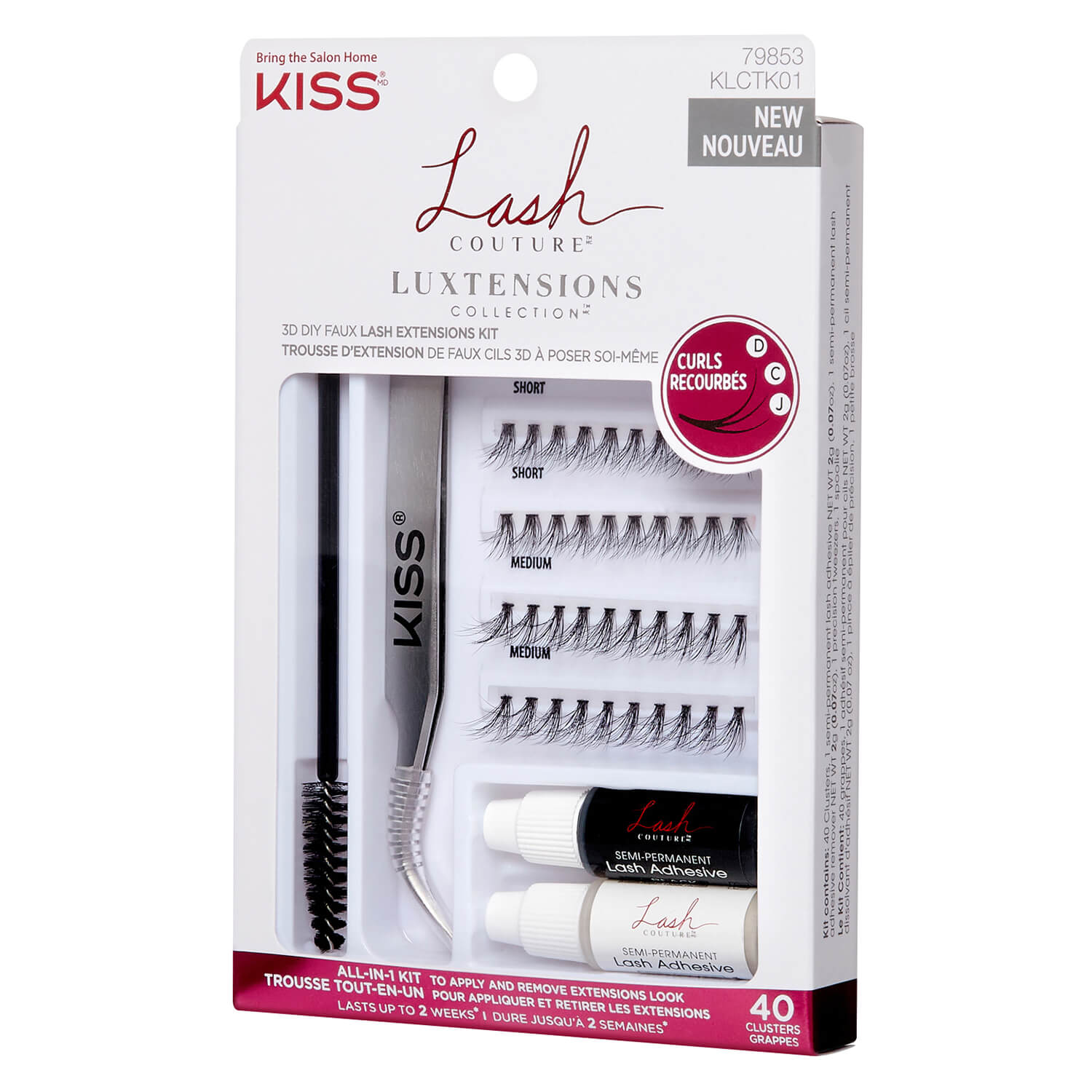 KISS KISS Lashes - Couture LuXtension Cluster Kit | PerfectHair.ch