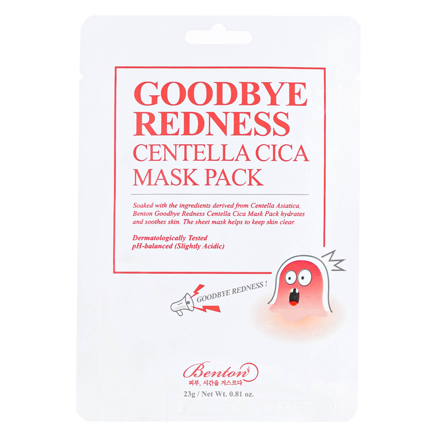 Benton - Goodbye Redness Centella Mask 1x