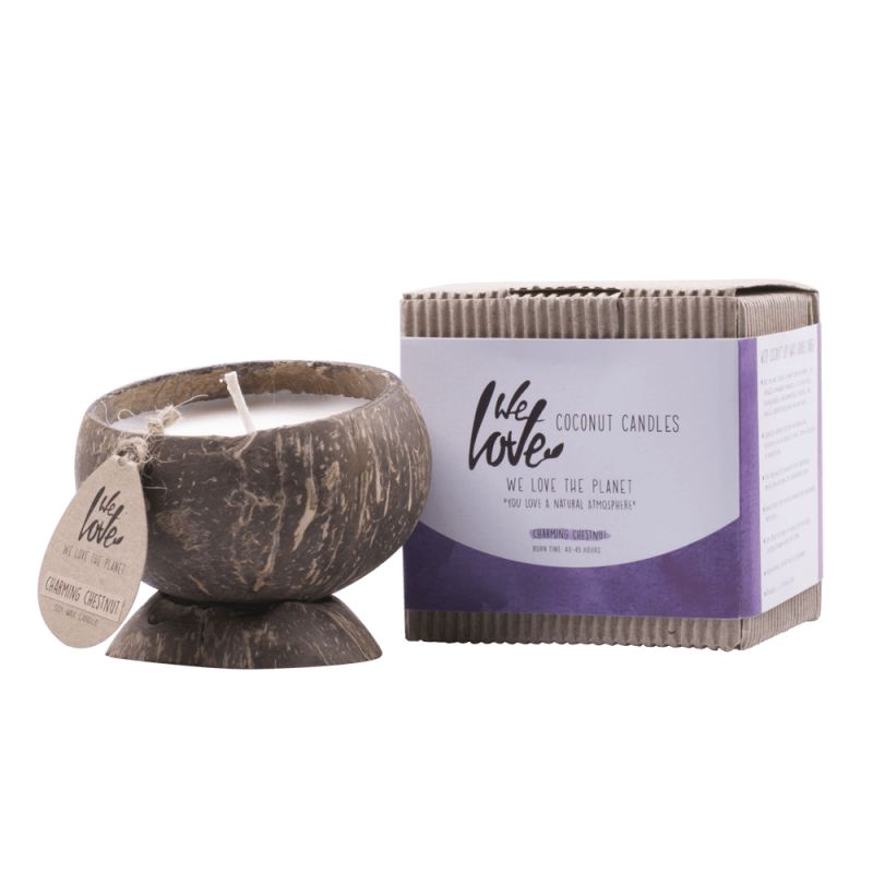 We Love The Planet - Wltp Sojawachskerze In Kokosnussschale 1stk