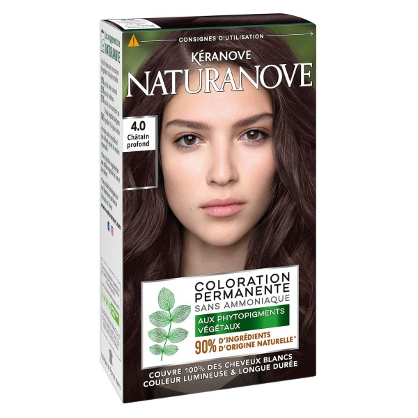 Image of Naturanove - Dauerhafte Haarfarbe Dunkelbraun 4.0