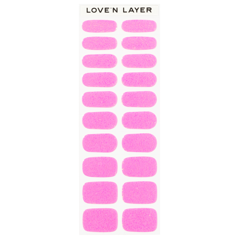 Lovenlayer – Square Sparkle Pink 1stk