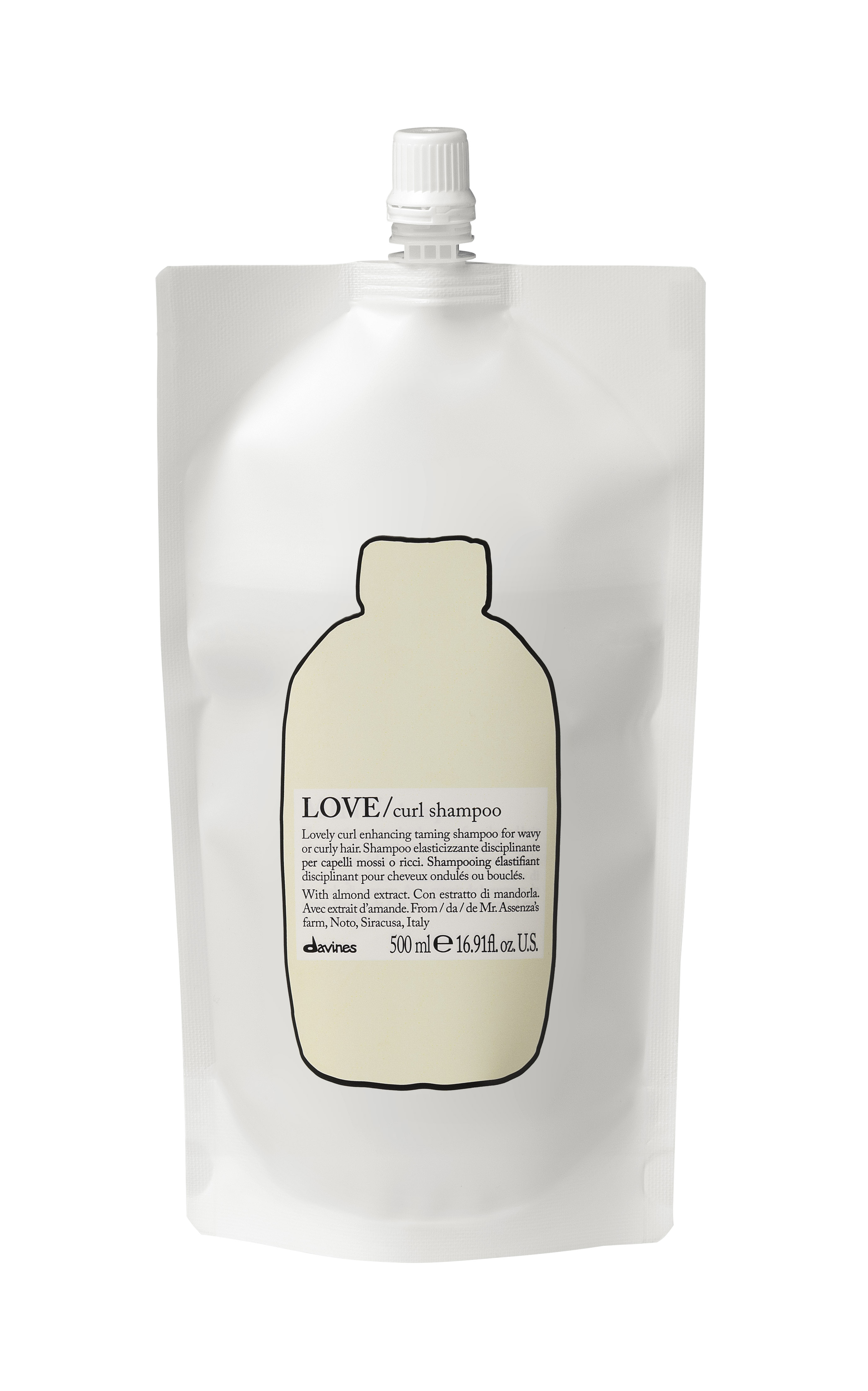 Davines Essential Haircare – Love Curl Shampoo Refill 500ml