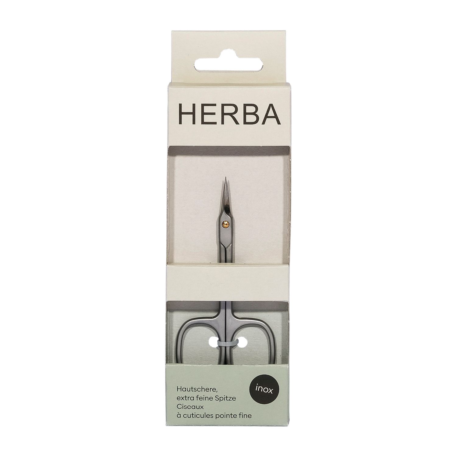 Herba – Hautschere, Inox, Extra Feine Spitze 1stk