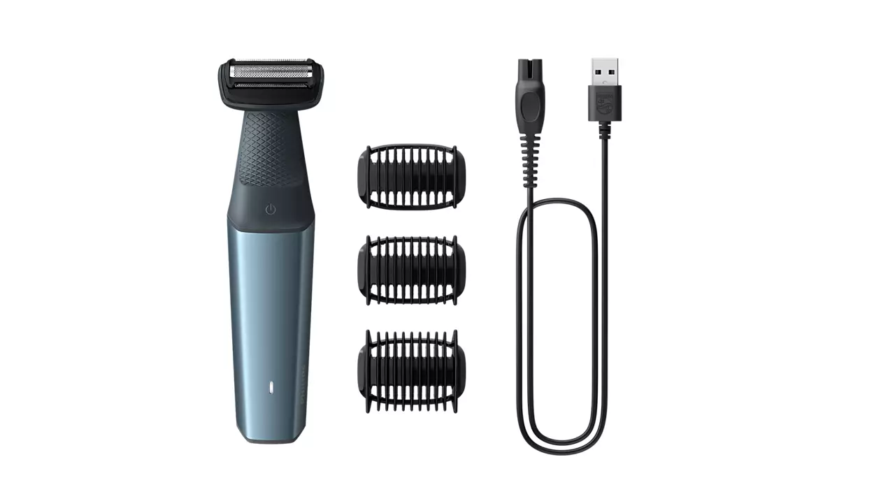 Philips Bodygroom – Series 3000 Wasserfester Trimmer Für Körper Und Intimbereich Bg3027/03 1x