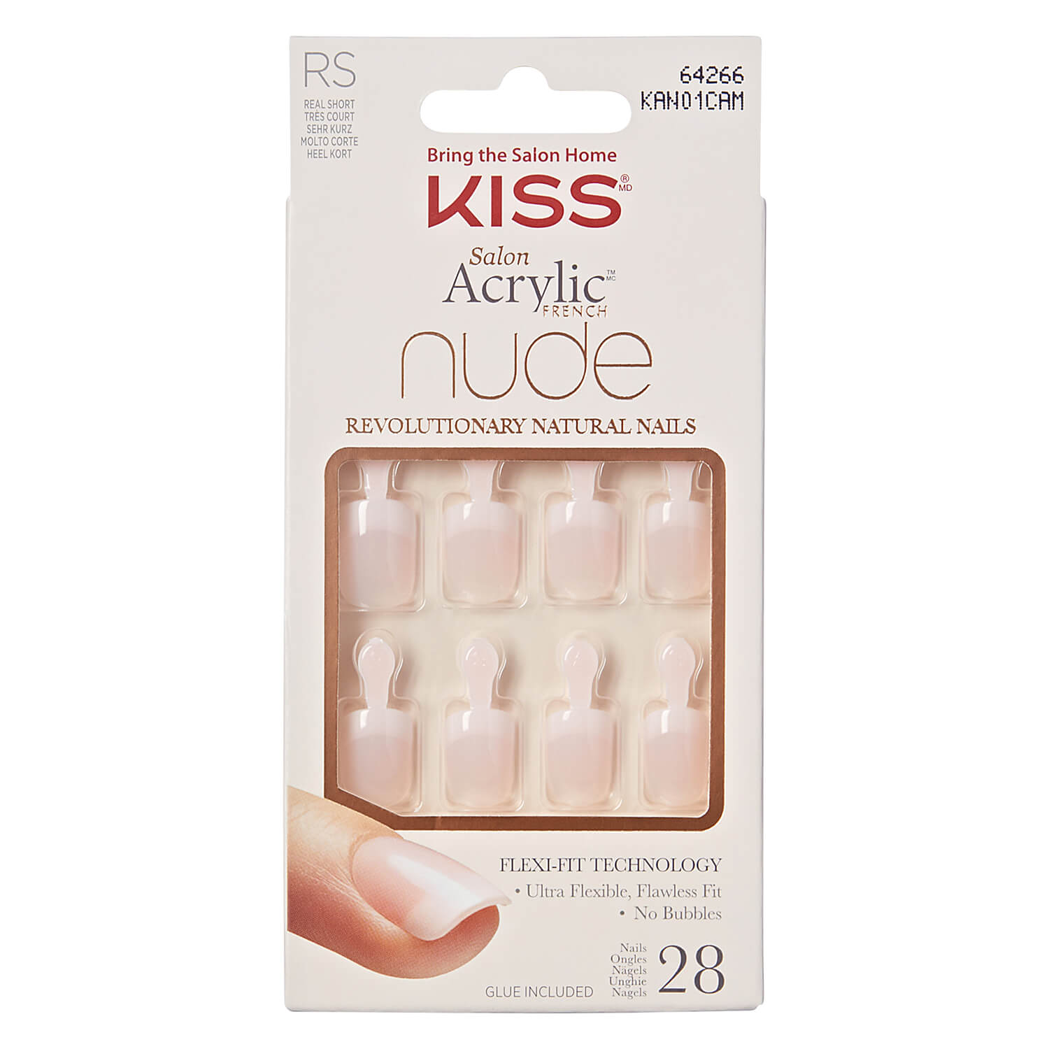 Kiss Nails - Salon Acryl Nude Breathtaking 28x