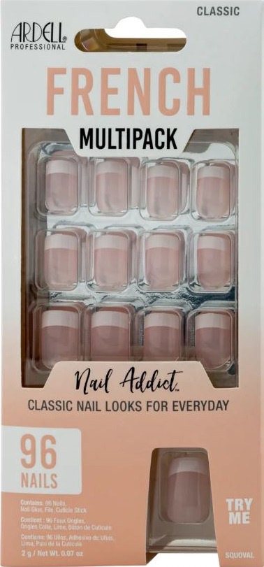 Ardell Nail Addict – French Classic Multipack 96x