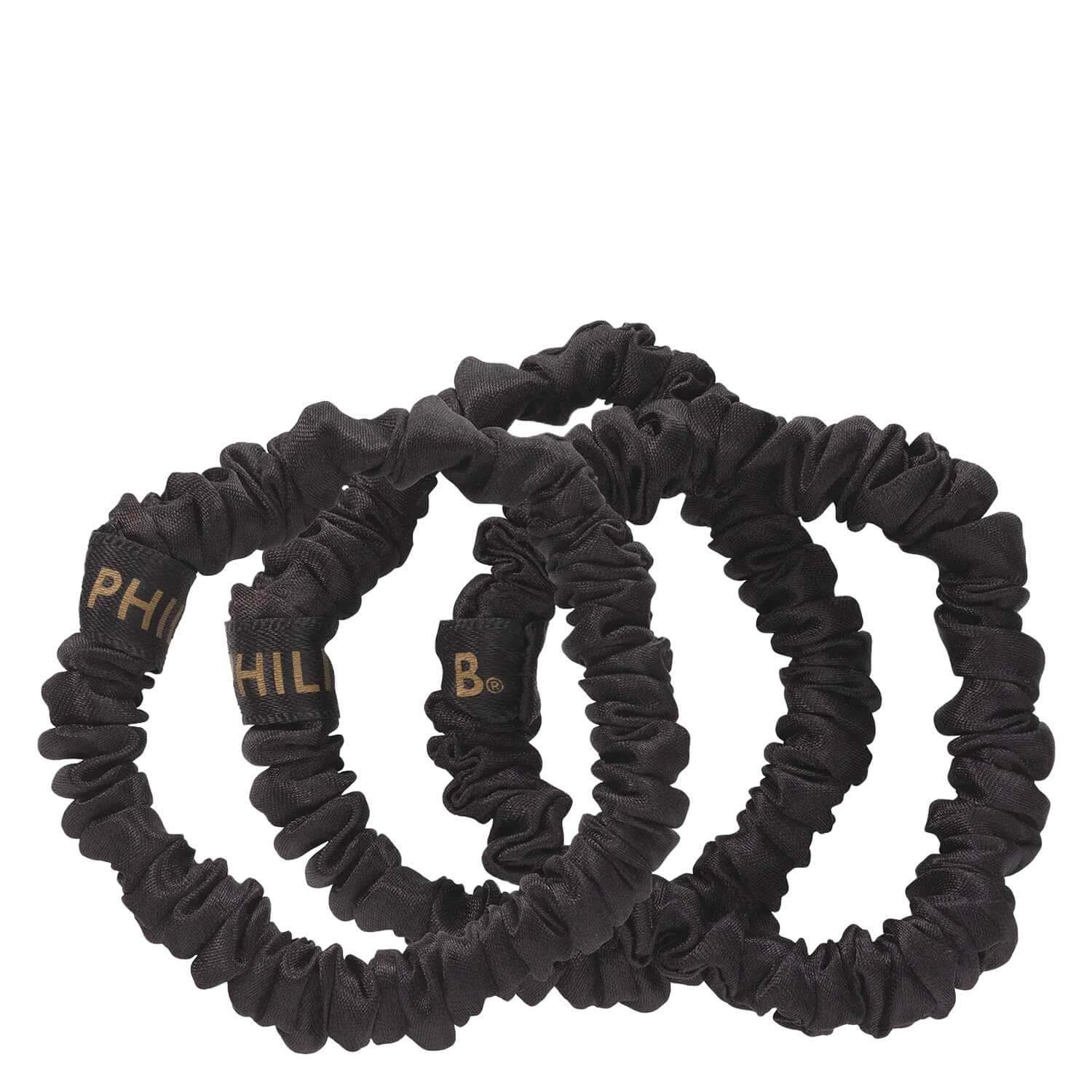 Philip B - Petite Black Scrunchie Set 3x