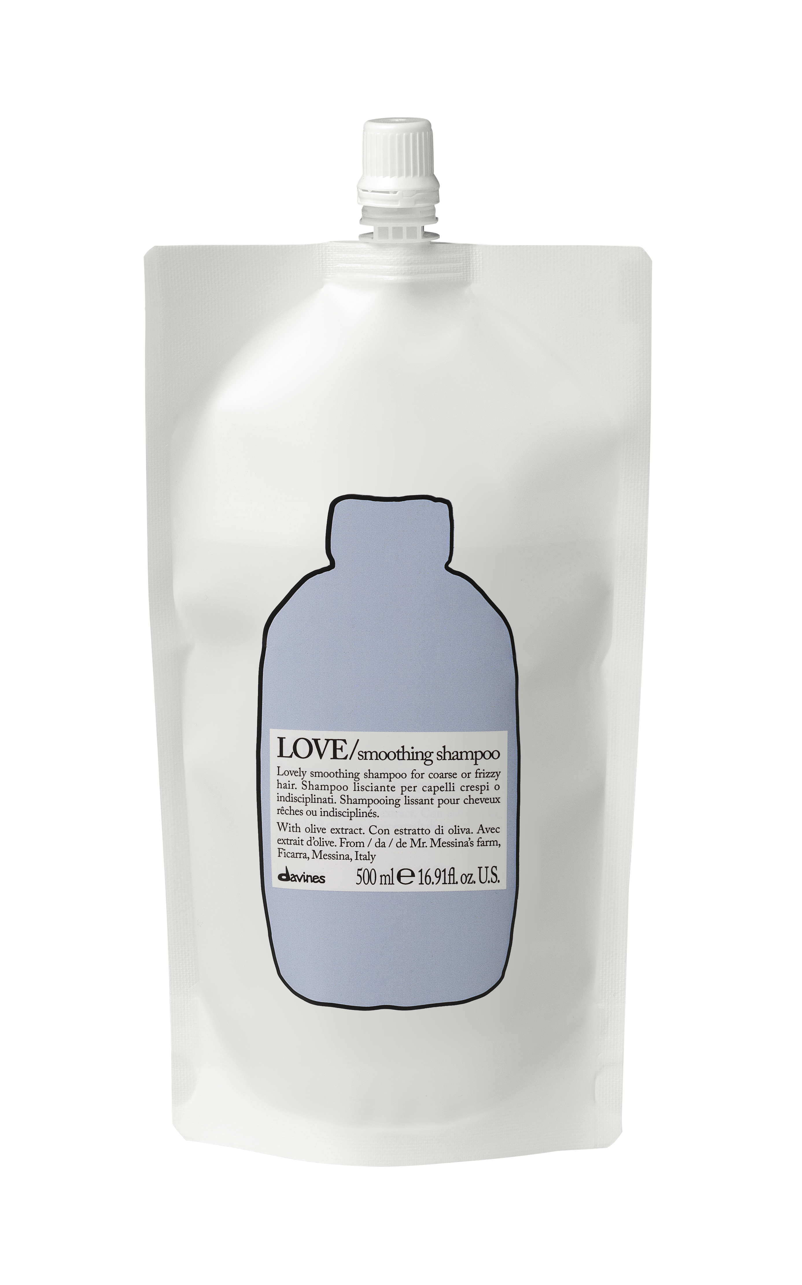 Davines Essential Haircare – Love Smoothing Shampoo Refill 500ml