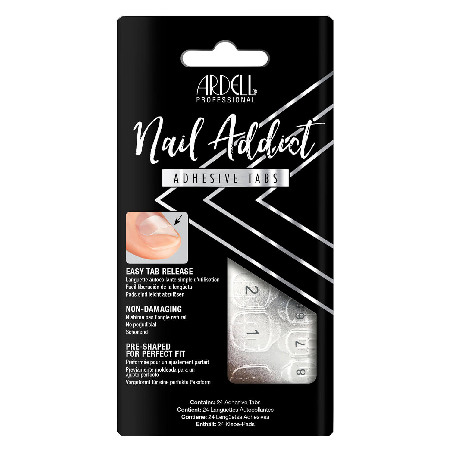 Ardell Nail Addict - Nail Addict Adhesive Tabs 24x