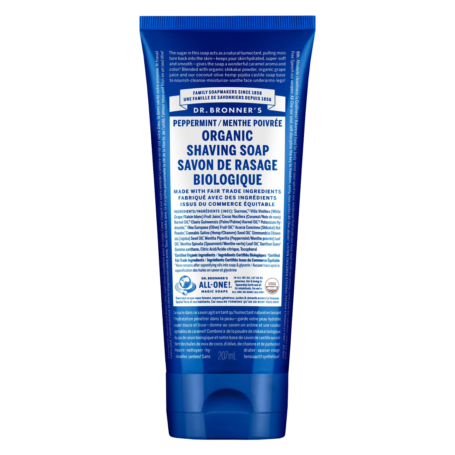 Dr. Bronner’s – Shaving Soap Peppermint 207ml