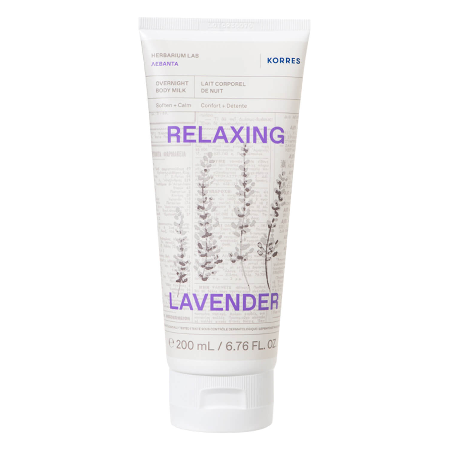 Korres Care - Relaxing Lavender Overnight Body Milk 200ml