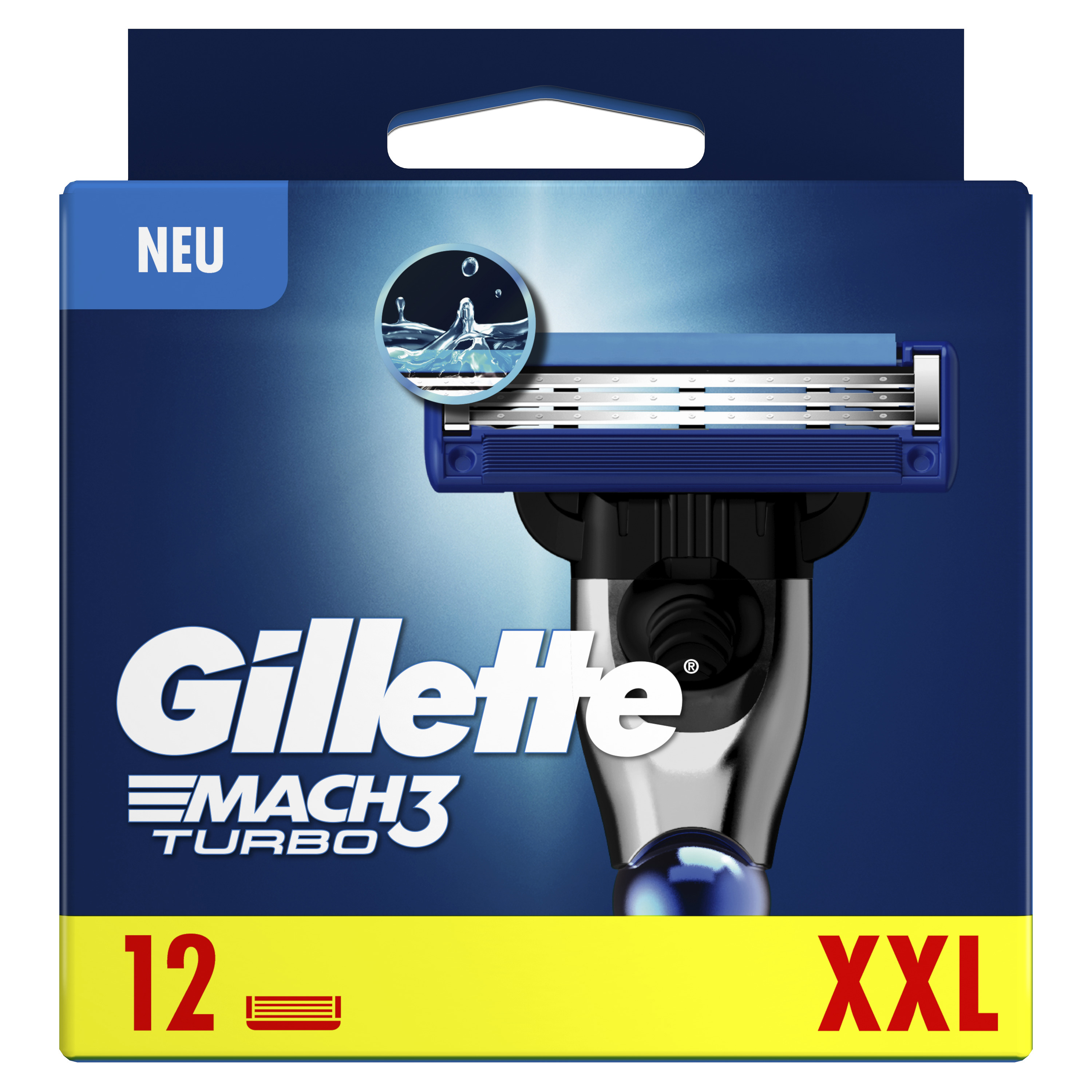 Gillette – Mach3 Turbo 3d Systemklingen 12er 12stk