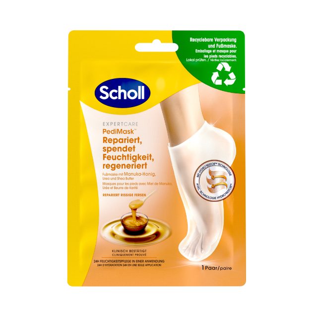Scholl Care – Intensiv Pflegende Fussmaske Mit Manuka Honig 1x