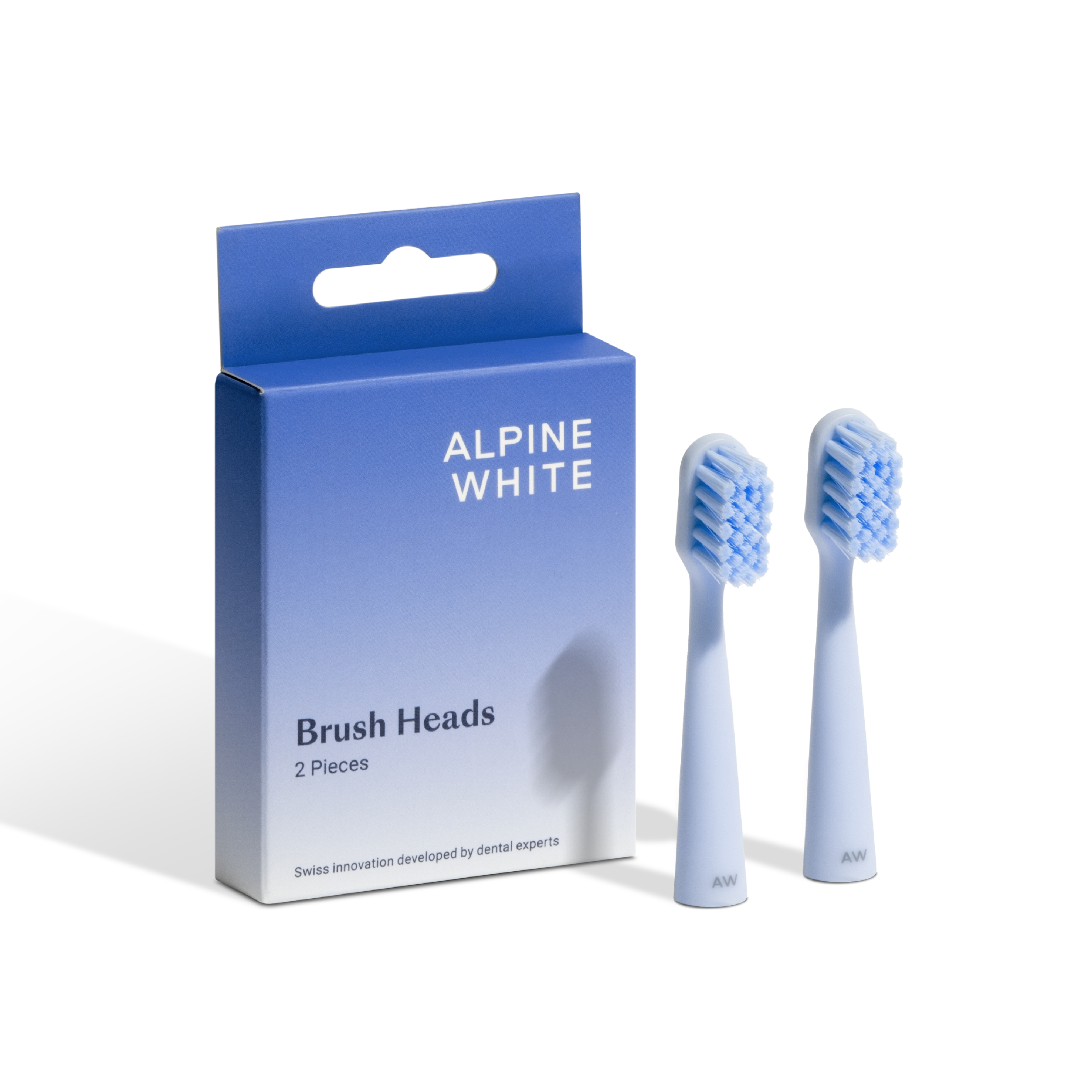 Alpine White Brush Heads (2x) 2x
