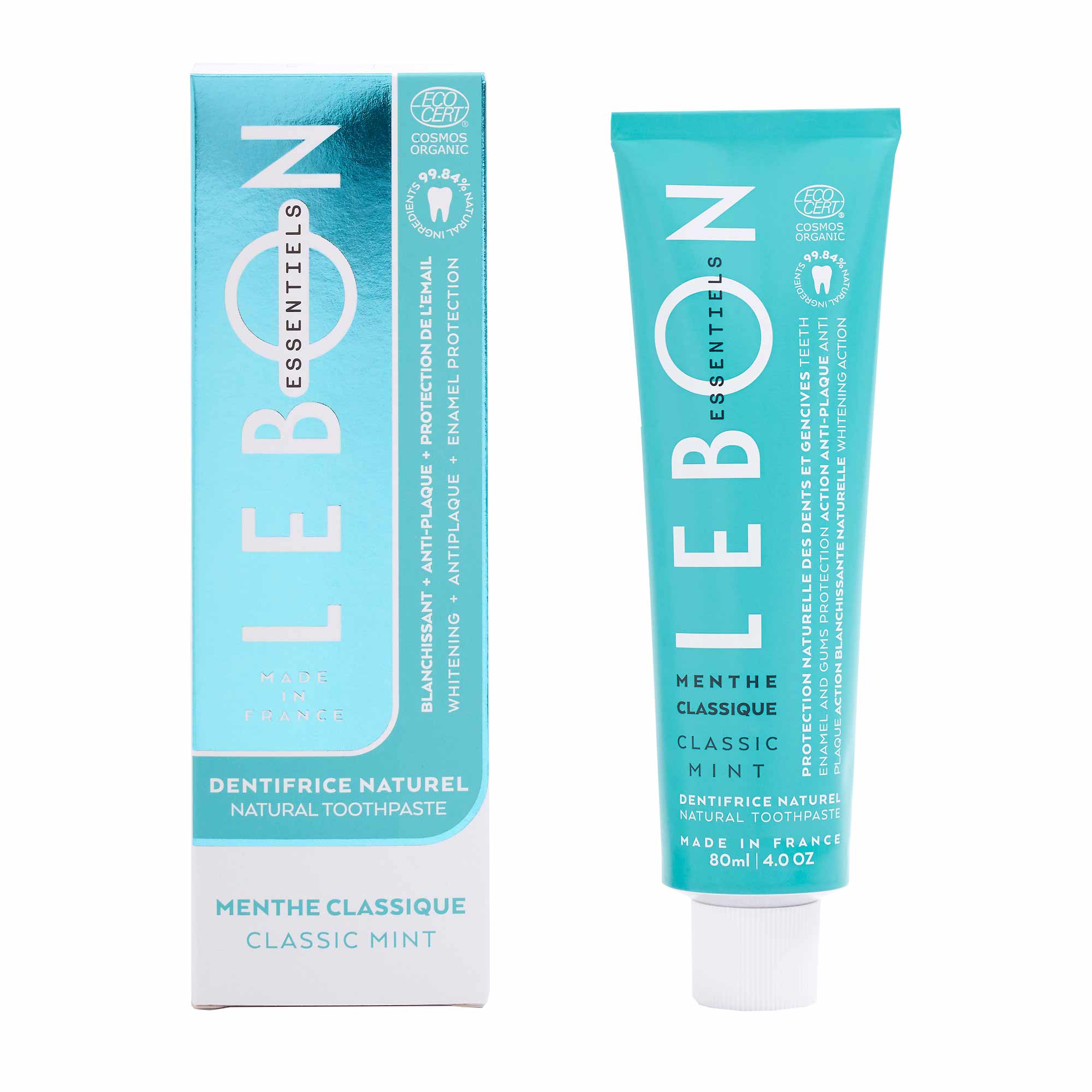 Lebon Essentiels – Bio Zahnpasta Klassische Minze 80ml